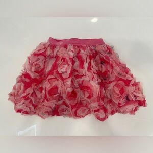 The Children's Place Girl’s Pink Rosette Tulle Skirt XSmall Size 4